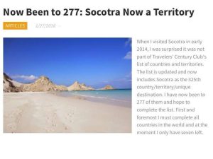 Socotra, uusin TCC-alue