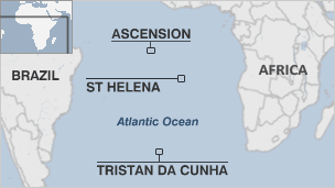 Eteläisen Atlantin saaret Lennot Saint Helena