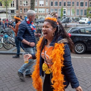 Kuninkaan päivänä Amsterdamissa