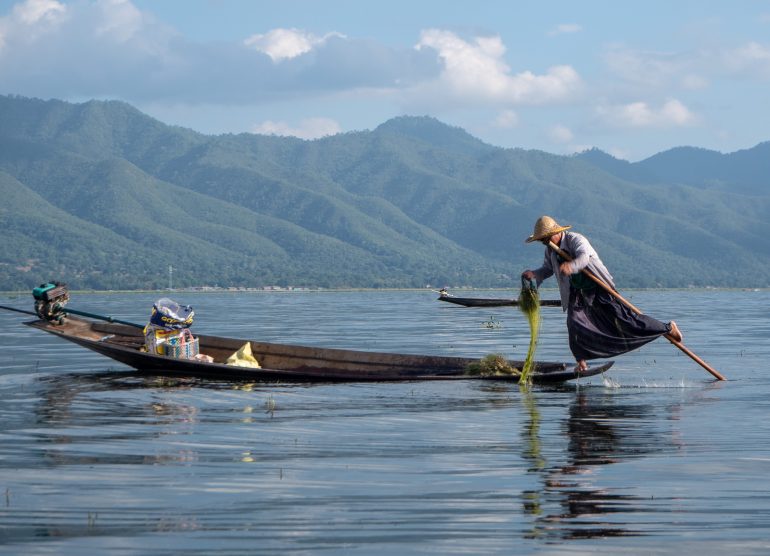 Inle Myanmar kalastajat