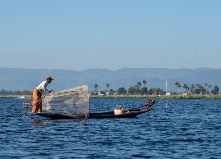 Inle Myanmar kalastajat