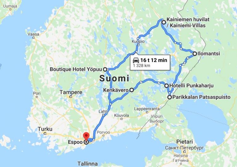 Espoo - Nurmes Matkakohteena Suomi