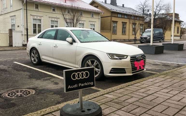 Audi parking Hanko