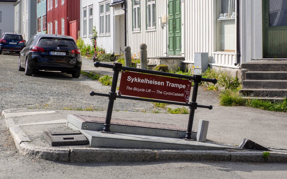 Bakklandet Trondheim pyörähissi