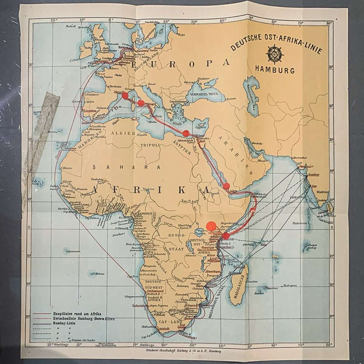 Afrikan kartta 1900-luvun alku