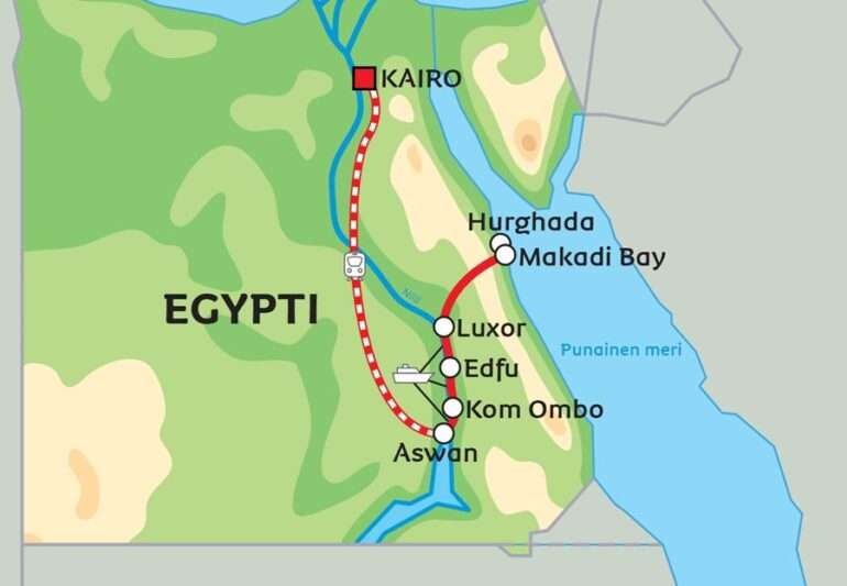 Talven 2023-2024 kaukomatkat egypti
