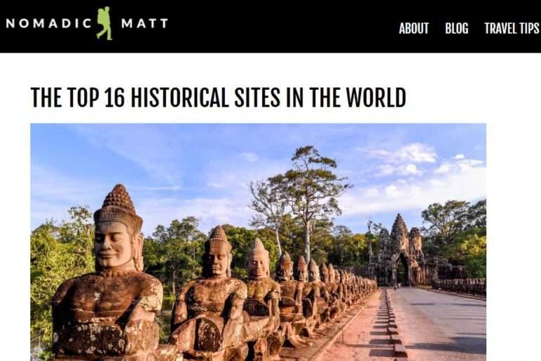 Top 16 historical sites Nomadic Matt