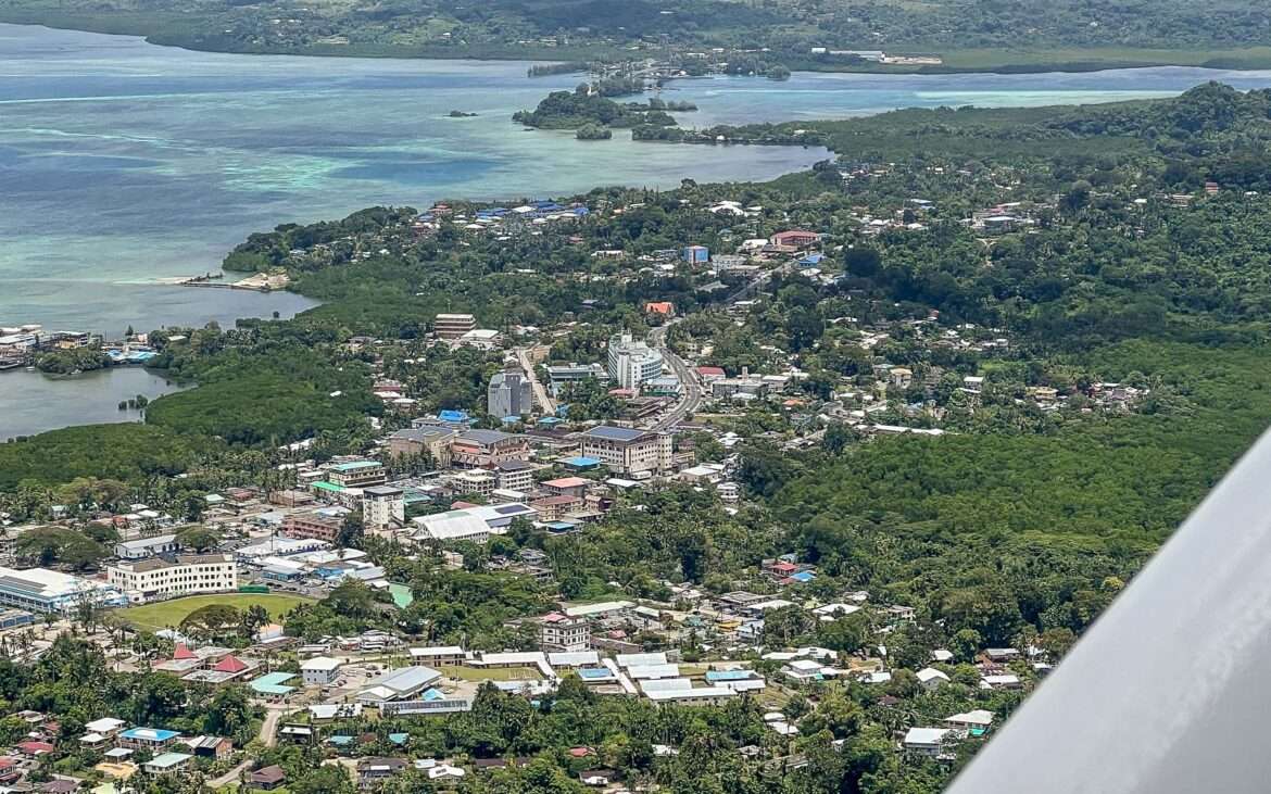 Koror aerial view Palau