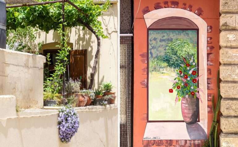 Kreeta katutaide kukat