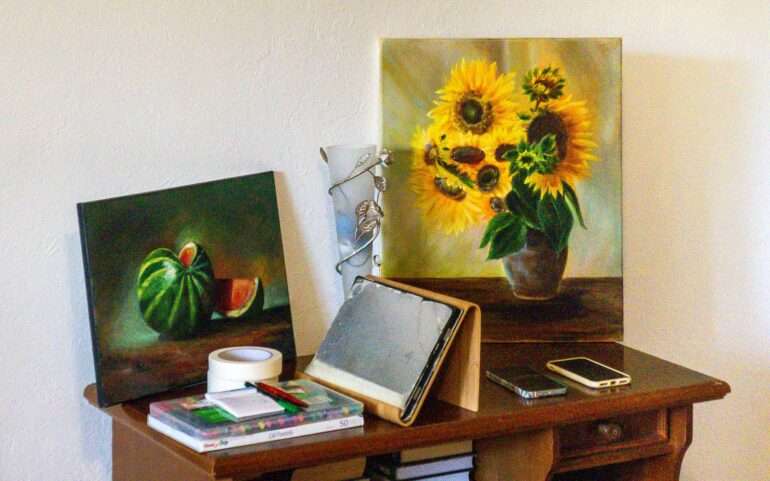 Auringonkukkia taiteessa