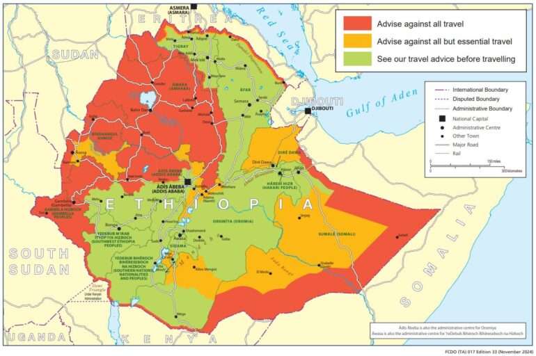 Etiopia matkustustiedote