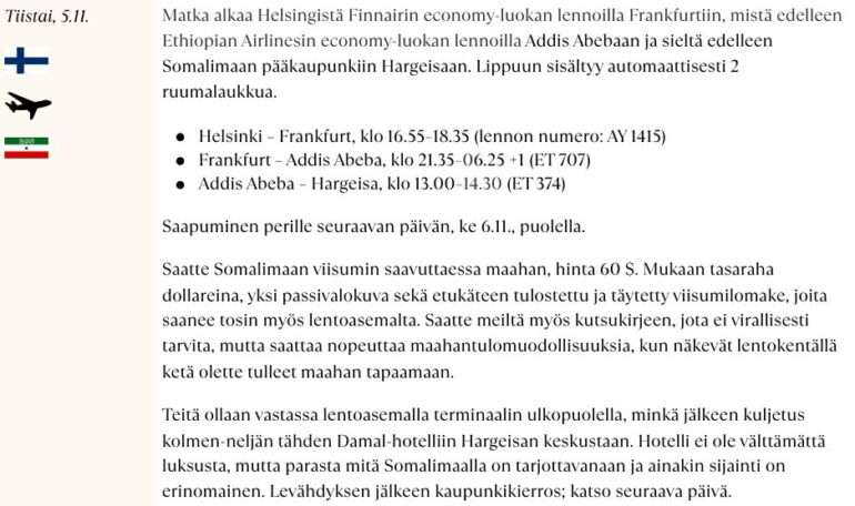 kamelimatkat matkakuvaus