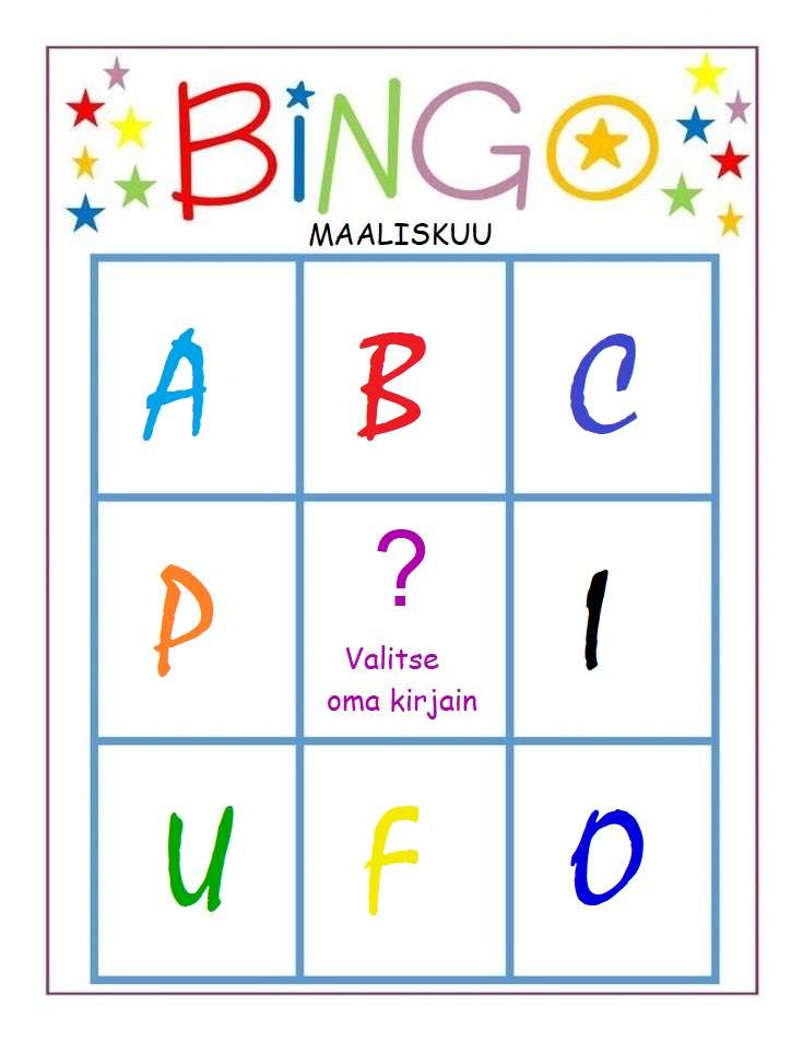 Maaliskuun bingo
