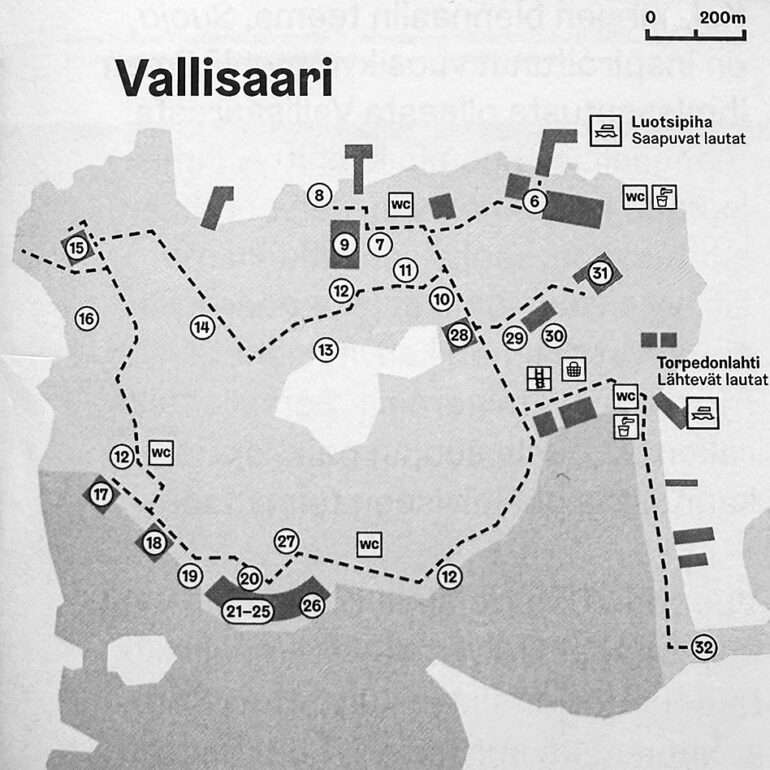 Vallisaari Helsinki Biennaali 2025 kartta