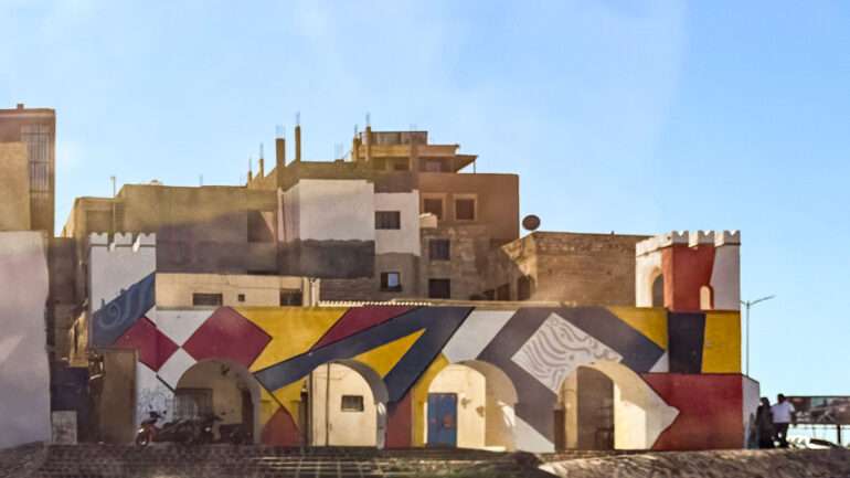 Värikäs linnoitus Libya