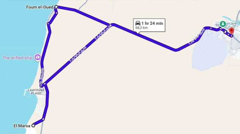 Länsi-Sahara kartta 1