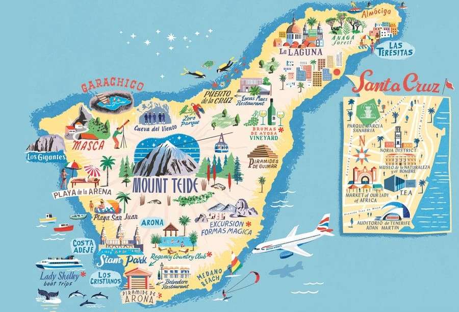 Teneriffan kartta