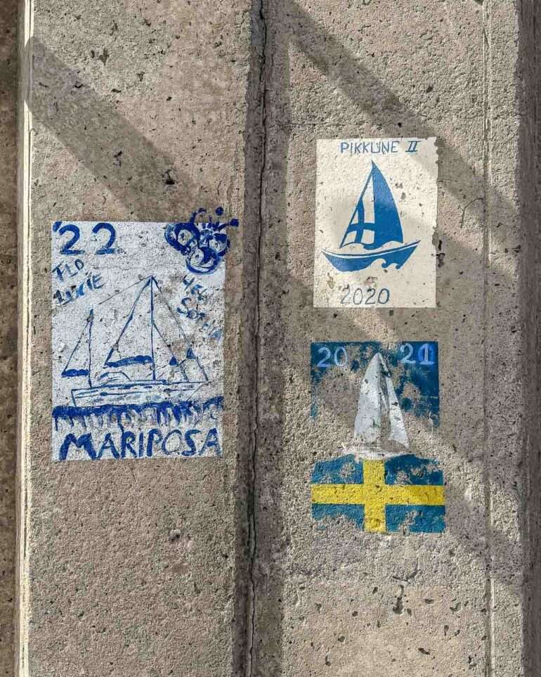 Suomalaisia veneitä Kanarialla