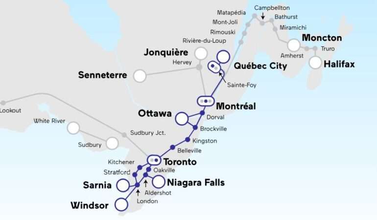 viarail Ottawa Montreal Quebec